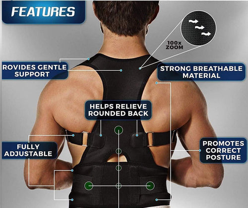 Top G Posture Corrector Belt – Spine Support for Men with Confidence